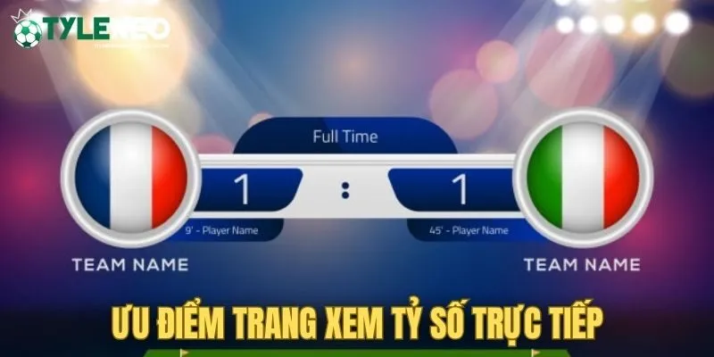 Tỷ số trực tiếp Tỷ Lệ Bóng Đá Kèo Nhà Cái có nhiều điểm hay